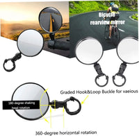 Universal Bicycle Rearview Mirror Adjustable Rotate Wide Angle Cycling Handlebar Rear View Mirrors for MTB Road Bike Accessories