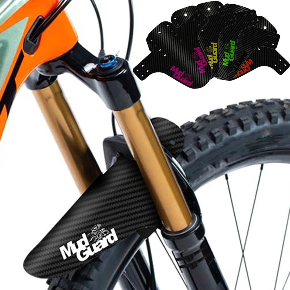 Colorful Ass Saver Mud Guard Wings Carbon Fiber Front Rear Mudguard Mountain Bike Fenders Road Bicycle Parts Cycling Accessories