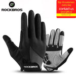 ROCKBROS Windproof Cycling Gloves Bicycle Touch Screen Riding MTB Bike Glove Thermal Warm Motorcycle Winter Autumn Bike Clothing