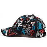 fashion Letter Baseball Cap Graffiti Sun Hip Hop Cap Visor Spring Hat Men Adjustable Snapback Cotton Cap For Women Men Hats