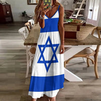 Flag of Israel Sleeveless Dress Casual dresses summer outfits for women 2023 party dresses women