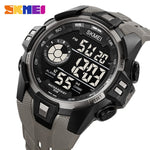 SKMEI 2123 Japan Digital Movement Stopwatch Sports Watches Mens Date Alarm Clock Casual Back Light Display Waterproof Wristwatch