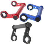 20CM Aluminum Alloy Bicycle Handlebar Extender Mountain Bike Front Light Bracket Lamp Flashlight Accessories