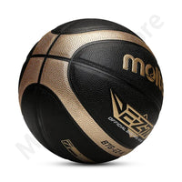 Molten Size 5 6 7 Basketball Black Gold PU Outdoor Indoor Balls Women Youth Man Match Training Basketalls Free Air Pump Bag