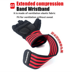 Body Building Gym Training Fitness WeightLifting Red Gloves Wrist Wraps Workout Half Finger For Men &Women