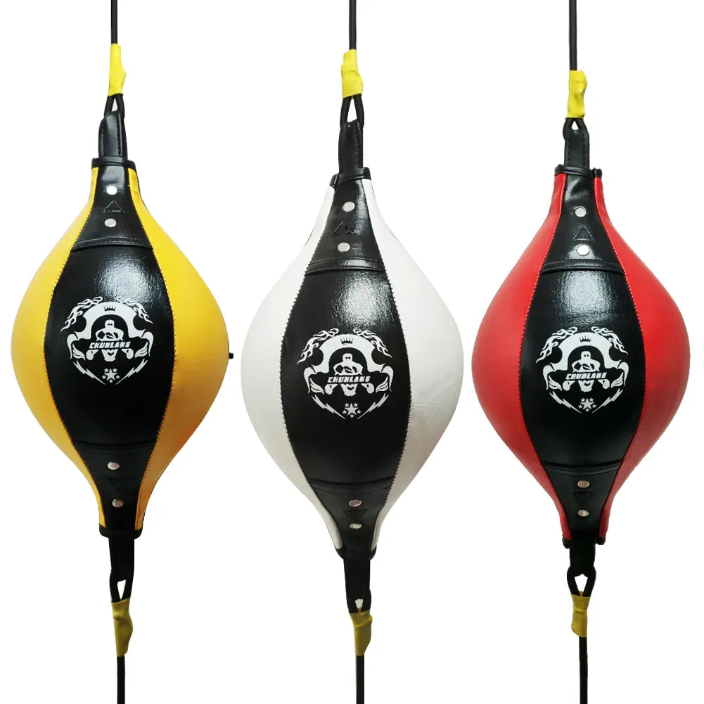 Punching Ball PU Pear Boxing Bag Reflex Double End Boxing Dodge Speed Ball Inflatable Floor to Ceiling Punching Bag