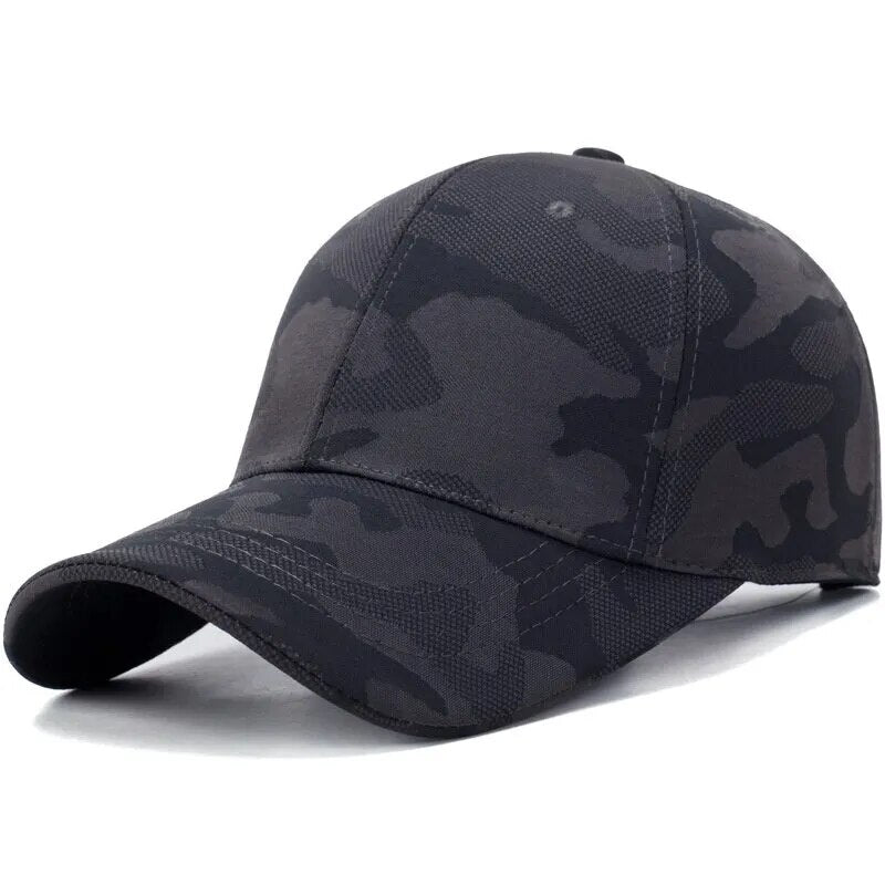 Unisex Simple Camouflage Baseball Caps Spring and Autumn Outdoor Adjustable Casual Hats Sunscreen Hat