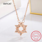 Star of David Necklace Pentagon Vintage Jewelry Magen David Viking Amulet 925 Sterling Silver Men Necklace Israel Jewish