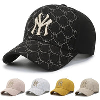 Spring Summer Fashion Letters Embroidery Adjustable Baseball Cap Men and Women Outdoors Sports Caps High Quality Adult Sun Hats