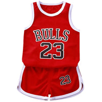 Kruleepo Children Summer Basketball Tracksuit Jersey Clothes Sets Baby Boys Kids Girls Sleeveless Vest Shorts Clothing Suits