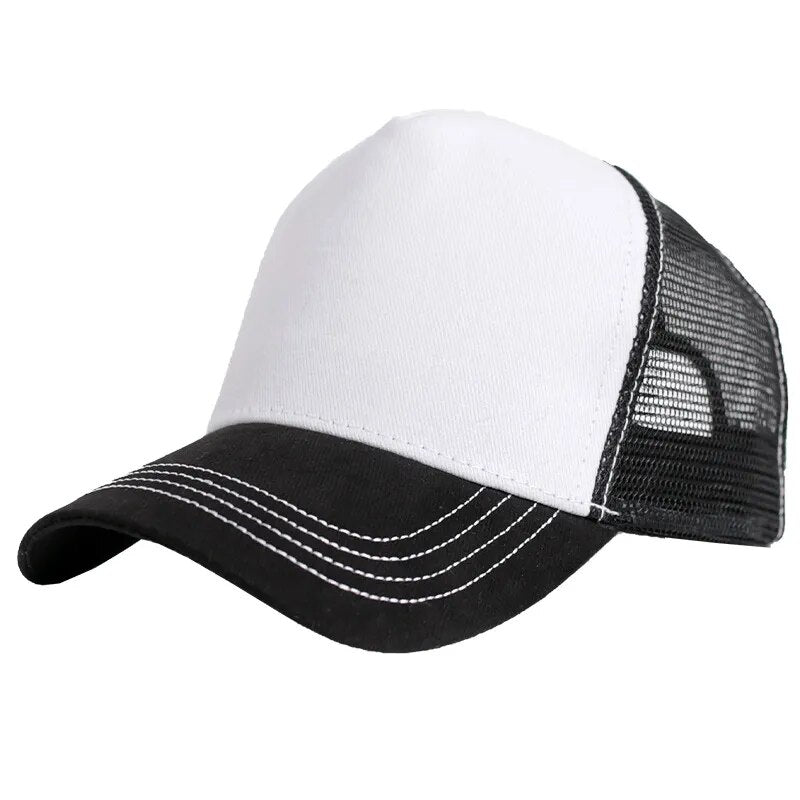 5 Panel Mesh Custom Logo Printing Baseball Cap Women Men Trucker Cap Advertising Cap Embroidery Hat Factory Wholesale Comic Hat