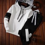 Autumn Hoodie Sets Men Tracksuit Casual Hoodies Sweatshirt+Sweatpants 2 Piece Set Male Pullover Hoody Fashion Streetwear Clothes