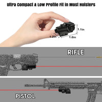 Red Dot Sight Laser Weapon Laser Sight for Gun  Picatinny Rail Rechargeable Laser for Airsoft Pistol Guns,Glock 19 Accessories