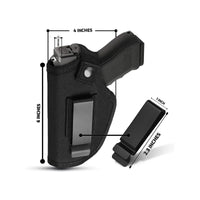 IWB Universal Airsoft Right/Left Gun Holster Hunting 9mm Pistol Mag Pouch Holster Fits Glock 23,26,27,42, M&P Shield