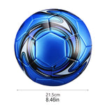 PU Leather Machine-stitched Football Ball Adults Match Soccer Balls Waterproof Size 5 Practicing Sports Accessories