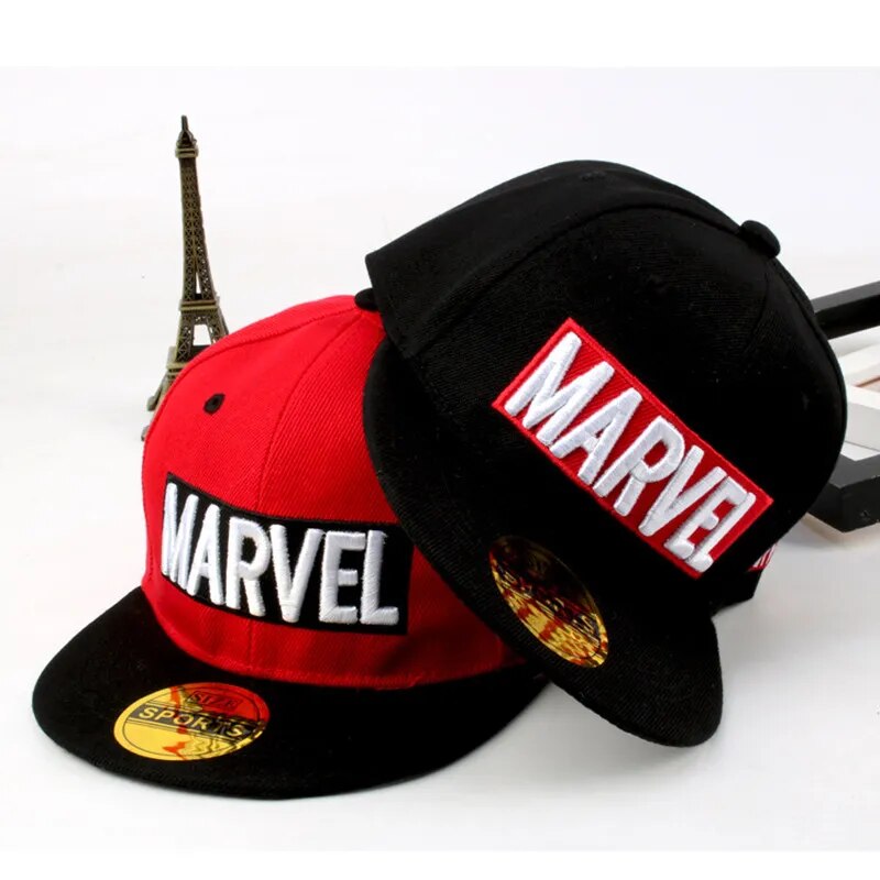 New Anime Disney Hero Cartoon Children Hat Spring Autumn Flat Brim Cap Hip-hop Baseball Cap Spiderman Marvel Boy Gifts