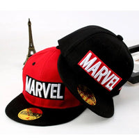 New Anime Disney Hero Cartoon Children Hat Spring Autumn Flat Brim Cap Hip-hop Baseball Cap Spiderman Marvel Boy Gifts