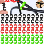 20/10pcs Bicycle Brake Gear Cable Clips MTB Bike S Style Brake Gear Cable Clips Bicycle Buckle Hose Clasp Cycling Accessories