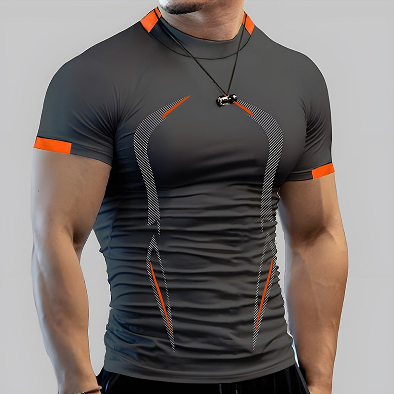 Quick Dry Summer Running Shirt Sport Shirt Sport T-shirt Man Training Man T-shirt Fitness Top Oversized Short Sleeved Clothing