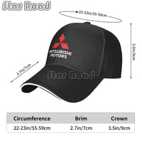 New Fashion Outdoor Sport Fishing Golf for Mitsubishi Motors Baseball Caps Cotton Snapback Hip Hop Hats Men Women Sun Protection