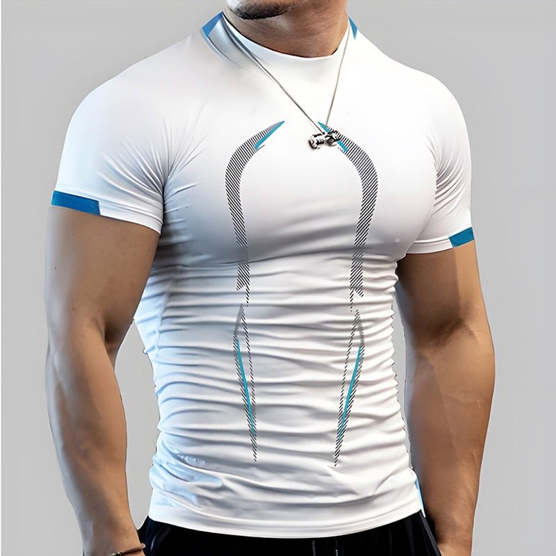 Quick Dry Summer Running Shirt Sport Shirt Sport T-shirt Man Training Man T-shirt Fitness Top Oversized Short Sleeved Clothing