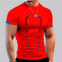 Quick Dry Summer Running Shirt Sport Shirt Sport T-shirt Man Training Man T-shirt Fitness Top Oversized Short Sleeved Clothing