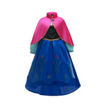 Girl Anna Elsa Dress Kids Halloween Cosplay Costume Children Princess Dresses Carnival Birthday Elegant Party Clothes 3-10 Years