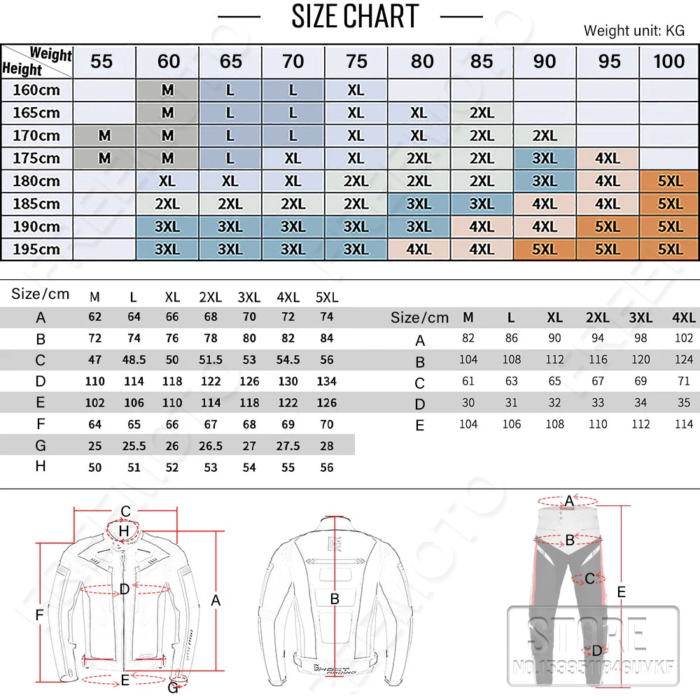 GHOST RACING Motorcycle Jacket Men Waterproof Moto Jacket Motorcycle Cold-proof Autumn Winter Motorbike Riding Moto Jacket Black