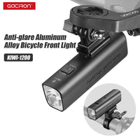 Gaciron Bike Light KIWI 1200lm Anti-glare Bicycle Front Light With Bluetooth Remote Control C-C Rechargeable Bike Accessories