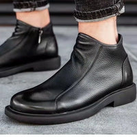 2024 New Arrival Cowboy Boots for Mens Fashion Working Shoes Men Leather Popular Casual Sneakers Men Non-Slip Leather Boots Men