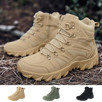 Military Boots Men Outdoor Combat Ankle Boot Tactical Boots for Man Anti-Slip Motocycle Boots Climbing Hiking Shoes Army Boots