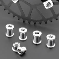 MUQZI 4/5 Pair Bike Chainring Bolts MTB Plate Screws Monoplate Or Double Or Three Plate Crank Parts Cycling Crankset Accessories