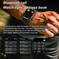 2024 Smart Watch Men Military For Android IOS Blood Pressure Waterproof Watches Bluetooth Call Smartwatch GPS Motion Trajectory