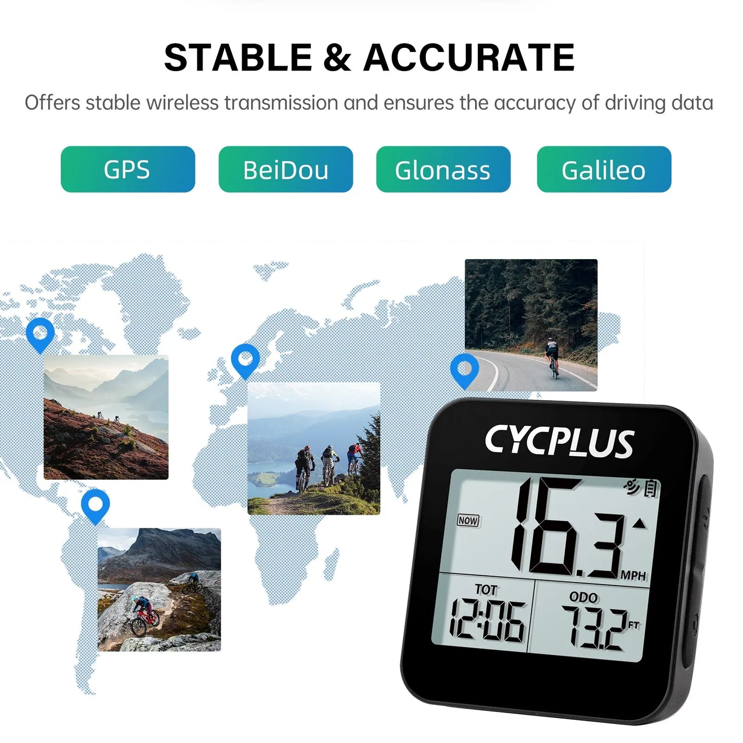 CYCPLUS G1 מחשב אופניים GPS מד מהירות אביזרי אופניים אלחוטיים עמיד למים רכיבה על אופניים Ciclocomputador מד מרחק