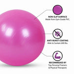 PVC Fitness Balls Yoga Ball Thickened Explosion-proof Exercise Home Gym Pilates Equipment Balance Ball 45cm/55cm/65cm/75cm