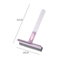 Glass Cleaning Tool with Spray Double-sided Window Glass Wiper Nozzle Disassemble Rod Mop Squeegee Household Cleaning Supplies