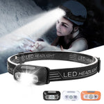 Portable LED Sensor Headlamps USB Rechargeable Induction Torch Headlight Waterproof Outdoor Camping Fishing Emergency Work Light