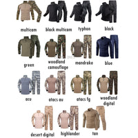 Tactical Uniform Camouflage Shooting Wargame Cs Clothes Outdoor Hunting Combat Training Military Sports Breathable Suits