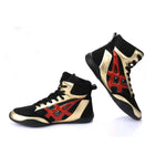 Professional Unisex High-top Wrestling Shoes Boxing Fighting Training Boots Outdoor Sports Breathable Wearable Sneakers