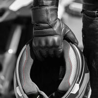 Real Leather Motorcycle Gloves Waterproof Windproof Winter Warm Riding Gloves Touch Operate Full Finger Gloves Fist Palm Protect