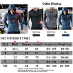 Mens Fitness Tracksuit Running Sport Hoodie Gym Joggers Hooded Outdoor Workout Athletic Clothing Muscle Training Sweatshirt Tops