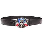 Wild West TEXAS Cowboy Belt Bull Skull Head Metal Buckle American Texan Pride Fashion Waistband For Men