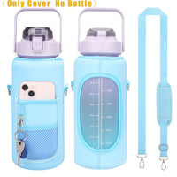 2L Water Bottle Cover Insulator Sleeve Bag Tumbler Bottle Case Bag With Strap Portable For Camping Outdoor Sports Drinkware Bag