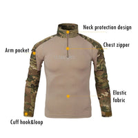 Tactical Uniform Camouflage Shooting Wargame Cs Clothes Outdoor Hunting Combat Training Military Sports Breathable Suits