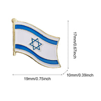 Israel Flag Creative Brooch Aesthetic Decorative Pin Stylish Jewelry Brooch Israel Map Flag for Backpack Sling Bag Clothes