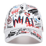 Graffiti printing Baseball Cap Outdoor cotton Shade Hat men women Summer Caps adjustable Leisure hats