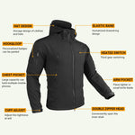 Winter Heated Jacket Motorcycle Men Heated Jacket Skiing Windproof Hiking Keep Warm Bottom Fishing Clothes USB Electric Heating