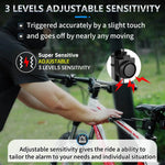 ANTUSI Wireless Bicycle Vibration Alarm USB Charging Motorcycle Bike Alarm Remote Control Anti-theft Bike Detector Alarm System