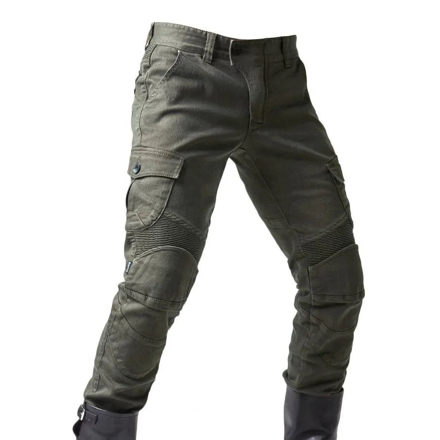 2023 New Motorcycle Black Men Jeans Upgrade Extension Protector Detachable Racing Road Rider Four Seasons Casual Fashion Pants