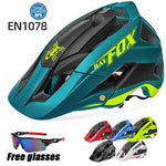 קסדת אופני הרים קלה במיוחד Batfox DH Downhill MTB מעוצב בצורה אינטגרלית קסדת רכיבה על אופניים קסדת מגן שמש כובע בטיחות רכיבה על גברים